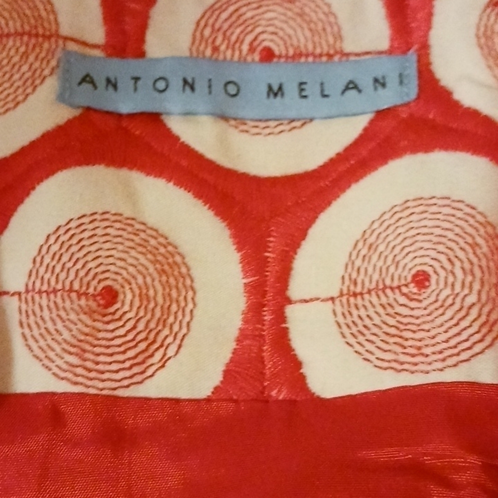 Antonio Melani fully lined Orange and white skirt - Picture 2 of 11